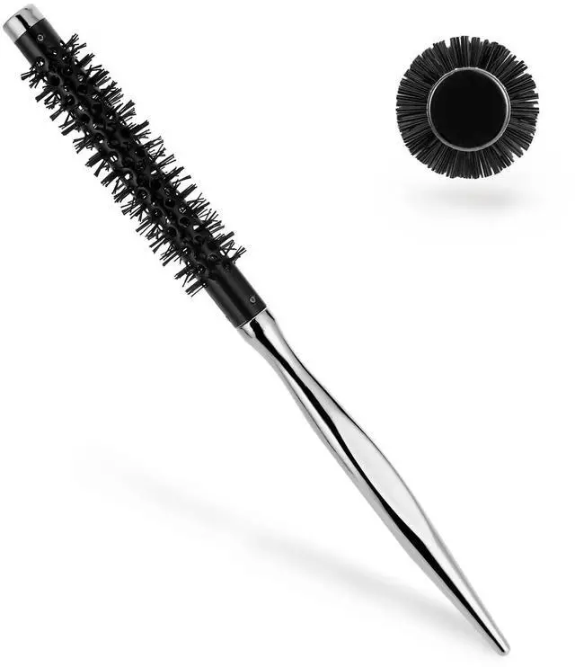 Main image of Mini Quiff Roller Brush, Small Round Brushes for Men 1/2 Inch Round Hair Brush for Blow Drying with