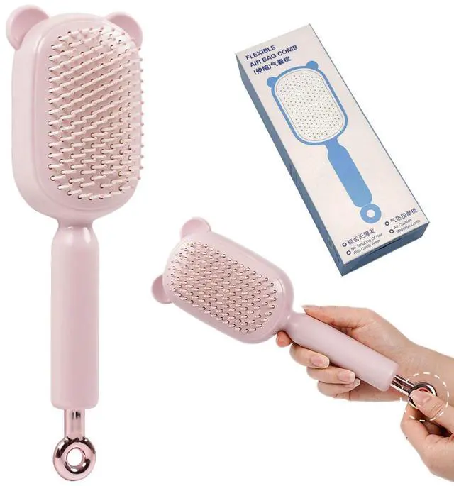 Main image of Cleaning Hair brush Retractable Hair Brush For women,Airbag Massage Combs for Thick Hair Long Hair (