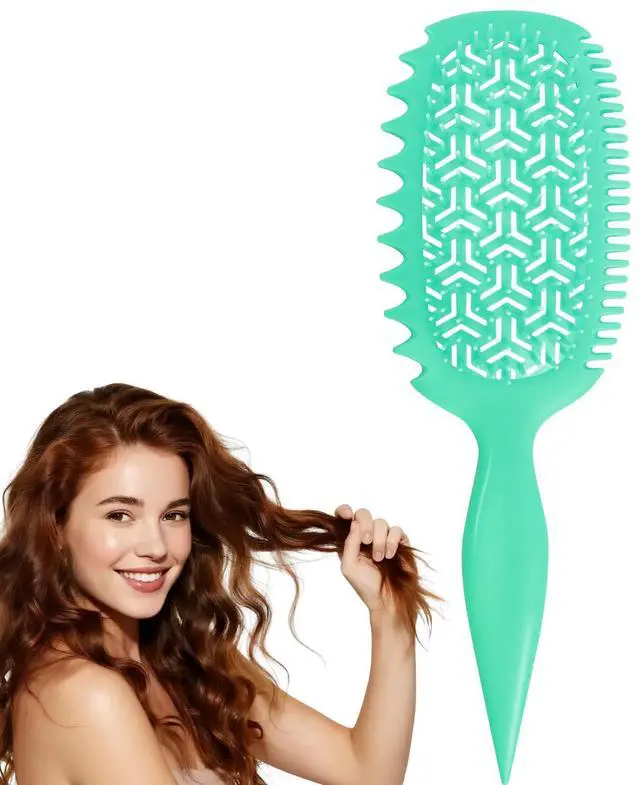 Main image of Curly Hair Lovers Gifts Detangler Wet & Dry Hair Brush for Women - Curl Defining Curly/Wavy Brush, S