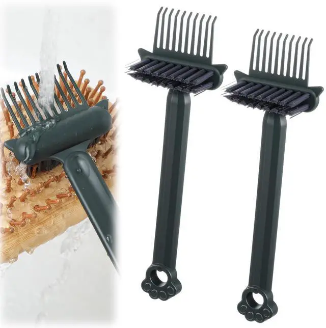 Main image of 2-in-1 Hair Brush Cleaner Tool Comb Cleaners Hairbrush Cleaner Solution | Portable Hair Brush Cleani