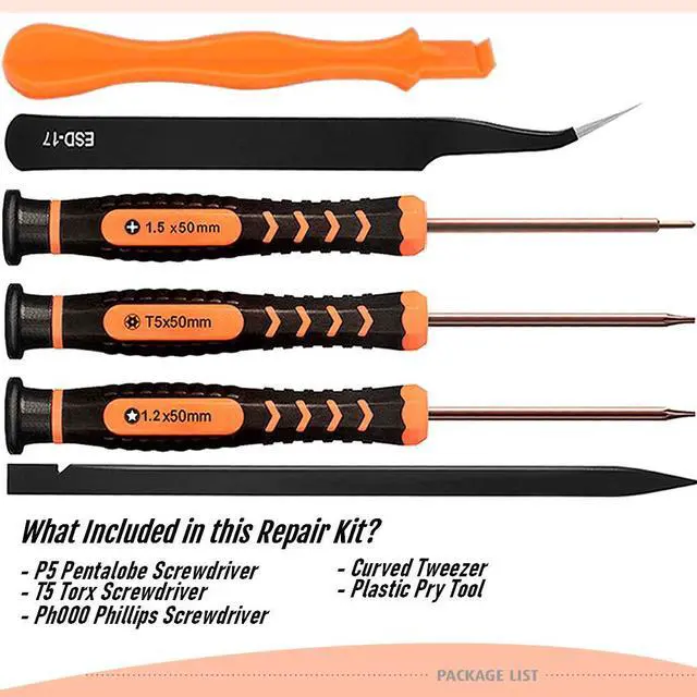Alt view image 3 of 7 - Tool Kit for MacBook, TECKMAN Macbook Screwdriver Set with P5 Pentalobe Screwdriver,T5 Torx and Ph00