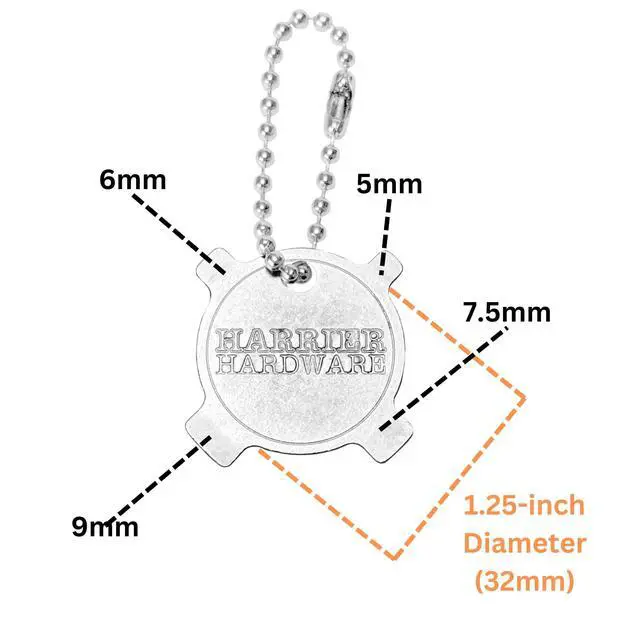 Alt view image 6 of 6 - Hardware 2-Pack Keychain 4-Way Flathead Screwdriver EDC | Portable Multi Tip Convenience For Minor R