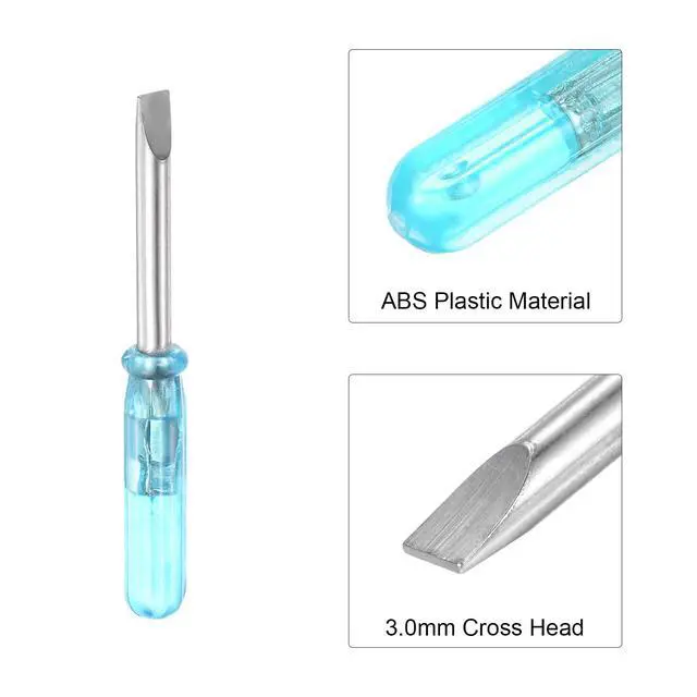 Alt view image 4 of 5 - Mini Slotted Screwdriver, 3.0mm Flat Head 45mm Length for Small Appliances Repair, 2 Pcs