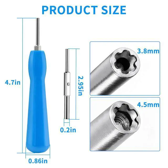 Alt view image 2 of 6 - 4.5mm & 3.8mm Gamebit Screwdriver Kit for NES, SNES, N64 | Double-End Bits for GameBoy, GameCube, Vi