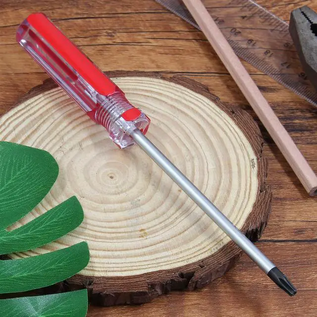 Alt view image 5 of 7 - T20 Torx Security Screwdriver with Magnetic Tip, 178mm/7" | Magnetic Tip Prevents Screw Loss, Red Pl
