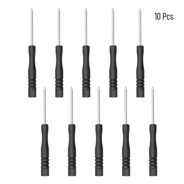 Alt view image 3 of 5 - 10 Pcs Mini Phillips Screwdriver, 2mm Cross Head, 83mm, Black | 3.27" Total Length, Non-slip Handle,