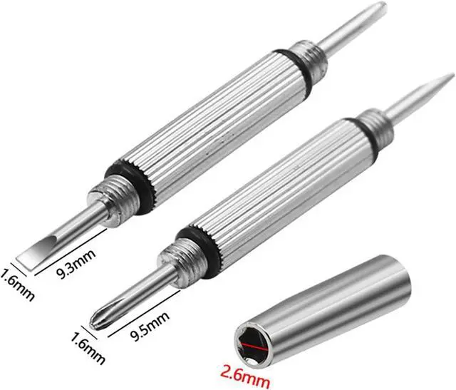 Alt view image 6 of 7 - Multifunctional 3 In 1 Metal Mini Screwdriver Flat For Head Hand Repair Tool Glasses Screwdriver For
