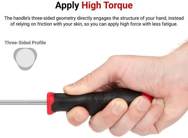 Alt view image 2 of 7 - 1/8 Inch Slotted High-Torque Screwdriver | DHE31125 | Made in USA