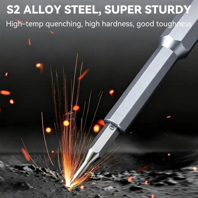 Alt view image 2 of 6 - 24-in-1 Precision Magnetic Screwdriver Set for Electronics Repair | Includes 24 S2 Steel Bits with A
