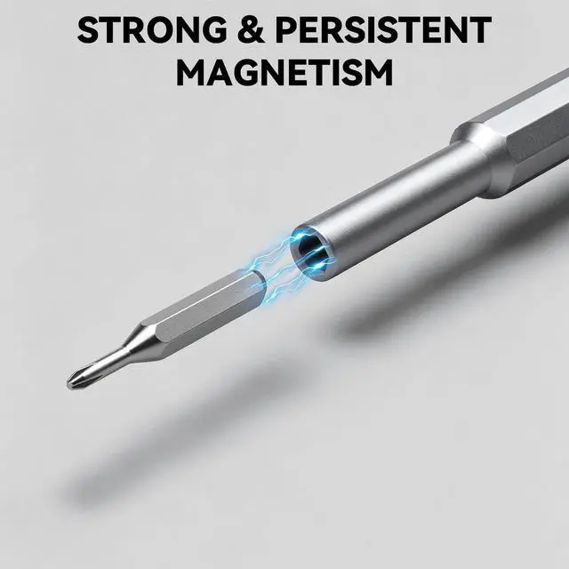 Alt view image 3 of 6 - 24-in-1 Precision Magnetic Screwdriver Set for Electronics Repair | Includes 24 S2 Steel Bits with A