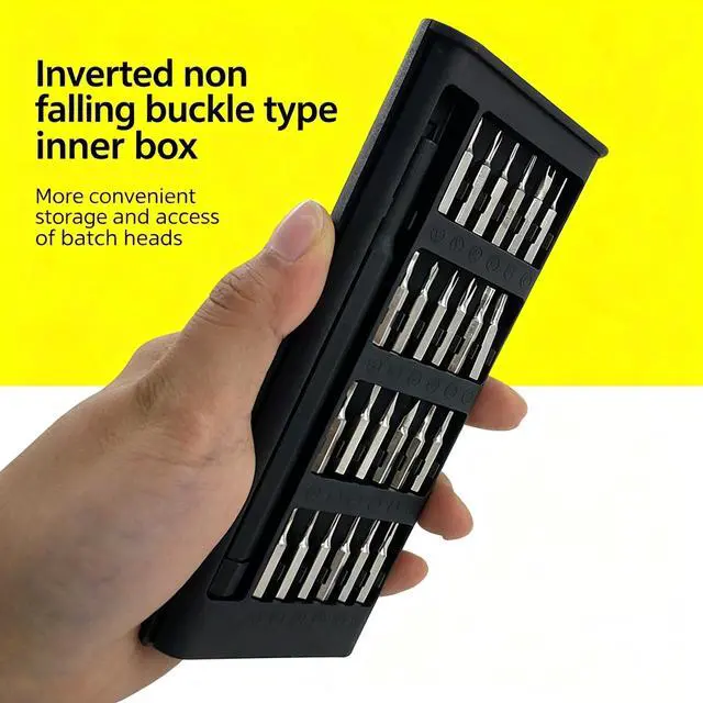 Alt view image 3 of 7 - 24-in-1 Small Precision Screwdriver Set | Professional, Low Magnetic, Mini Repair Tool Kit, For Phon