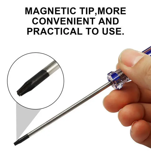 Alt view image 4 of 5 - T8 Torx Screwdriver, 1PCS, Magnetic Tip, 5.1 Inch | Non-slip Plastic Handle, Precision Electronic Pr