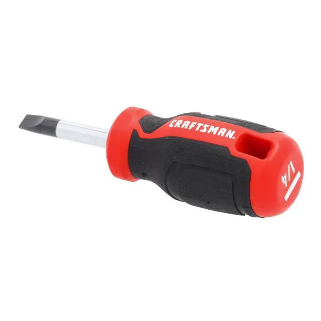 Alt view image 2 of 4 - Screwdriver SL1/4 in. x 1.5 in. Compact Slotted, Magnetic Tip, Easy Grip (CMHT65163)