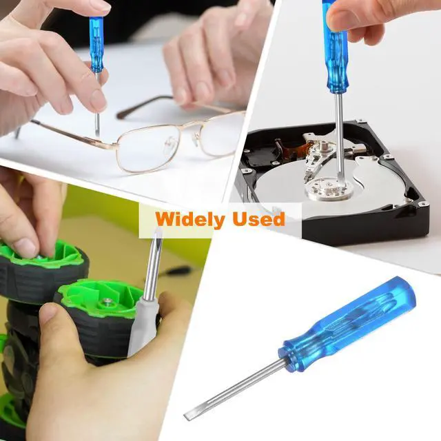 Alt view image 6 of 6 - 2Pcs SL1.5 Mini Slotted Screwdriver 1.5mm Magnetic Flat Head 45mm Length for Small Appliances Repair