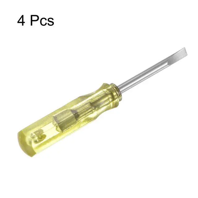 Alt view image 3 of 6 - 4Pcs SL2.0 Mini Slotted Screwdriver 2mm Magnetic Flat Head 45mm Length for Small Appliances Repairs,