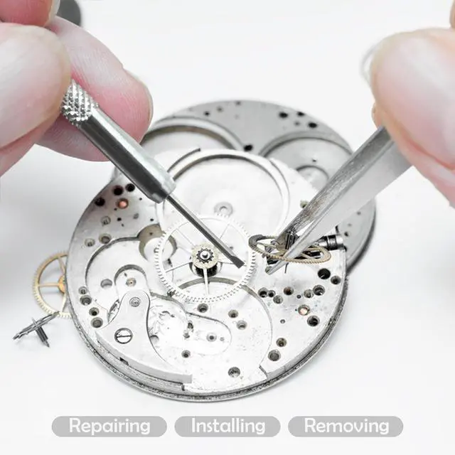 Alt view image 2 of 7 - Precision Screwdriver Set with Tweezers, Watch Screwdriver Micro Watchmakers Screwdrivers for Watche
