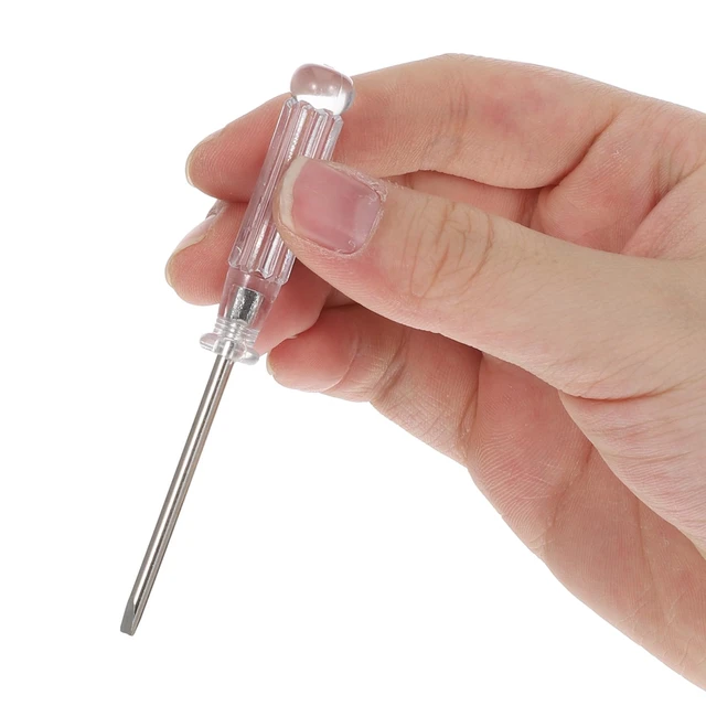 Alt view image 6 of 7 - 10PCS Small Flat Head Screwdriver, Mini Slotted Screwdriver, 3.0mm Flat Head, 92mm Length, For Small Appliances, Electronics, Glasses, Watch Repair