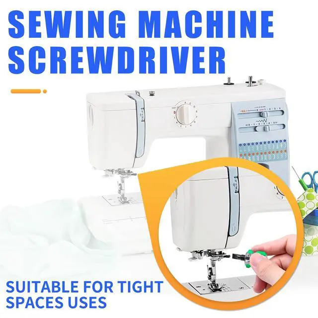 Alt view image 5 of 7 - 2 Pcs Sewing Machine Screwdriver | 6mm Phillips and Flat Head Tips, Stubby Screwdriver Set, Ultra Mi