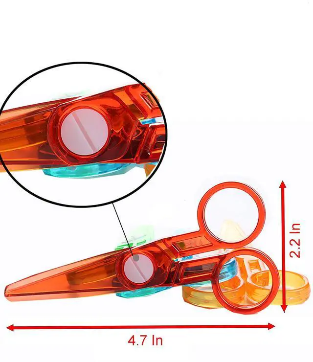 Alt view image 2 of 5 - Plastic Safe Scissors, 6 Pcs Random Color 4.7 Inch Plastic Scissors No Harm to Hands for DIY Cutting