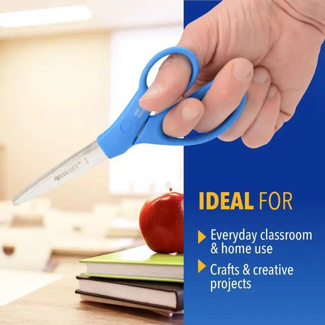 Alt view image 4 of 7 - GEM Crystal-Design Scissors for Kids Ages 12+ - Back to School Essentials and Classroom Supplies - 7