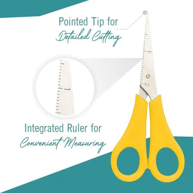 Alt view image 3 of 6 - Scissors 4 Count Pointed Kids Scissors right and left-handed scissors variety colors scissors for sc