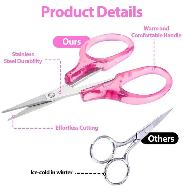 Alt view image 2 of 7 - Small Craft Scissors, 3.5" Travel Scissors Tsa Spproved Compact Stainless Steel TSA Approved Scissor