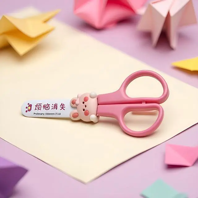 Alt view image 2 of 3 - Pink Multi-Purpose Mini Scissors Portable Functional Stainless Steel Detail Craft Hand for Art Craf