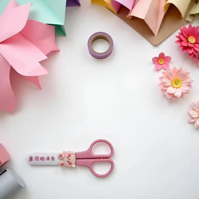 Alt view image 3 of 3 - Pink Multi-Purpose Mini Scissors Portable Functional Stainless Steel Detail Craft Hand for Art Craf