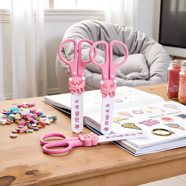 Alt view image 2 of 7 - 2 Pcs Pink Multi-Purpose Mini Scissors Portable Functional Stainless Steel Detail Craft Hand for Art