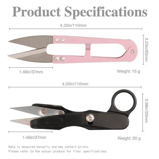 Alt view image 7 of 7 - 3-Pack Fabric Scissors Set for Sewing, 5.1" Gold Embroidery Scissors, 4.1" Thread Snips & 5.1" Dress