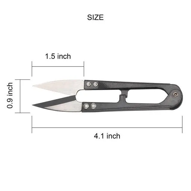 Alt view image 2 of 7 - Sewing Scissors Yarn Thread Cutter 4.1inch Mini Small Snips Trimming Nipper Made of High-Carbon Stee