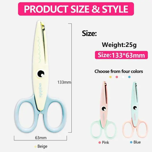 Alt view image 2 of 4 - for Crafting (3-Pack)-Decorative Pattern Edge Craft Scissors,Suitable for Fun DIY Scrapbooking Craft