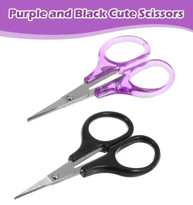Alt view image 6 of 7 - 4 Pcs Small Scissors all Purpose, 3.6" Mini Scissors Stainless Steel | Embroidery Scissors, Small Co