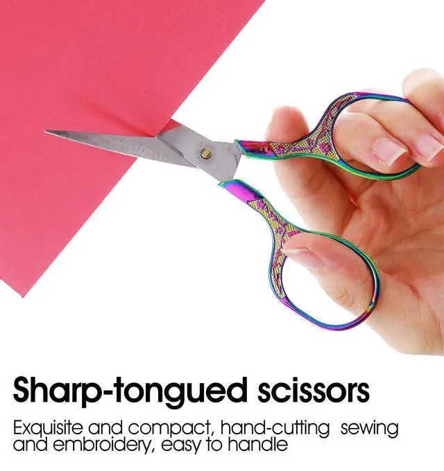Alt view image 7 of 7 - 2 Pcs Crochet Scissors, Small Fabric Scissors for Crocheting | Sharp Embroidery Scissor for Precise