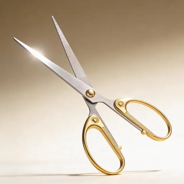 Alt view image 3 of 5 - 5.5 Stainless Steel Scissors Dressmaker Shears Comfort Grip Office Scissors Sturdy Sharp Scissor Pr
