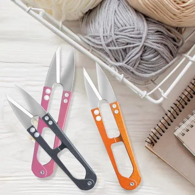 Alt view image 6 of 6 - 4.1 inch Multicolor Mini Sewing Scissors, 3pcs Mini Small Snips Trimming Nipper DIY Supplies