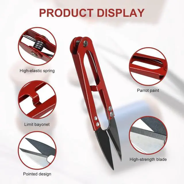Alt view image 5 of 7 - Snips, Sewing Scissors, High-Carbon Steel Yarn Snips,1 Piece 4.2 in for DIY Supplies, Crafts, Sewing