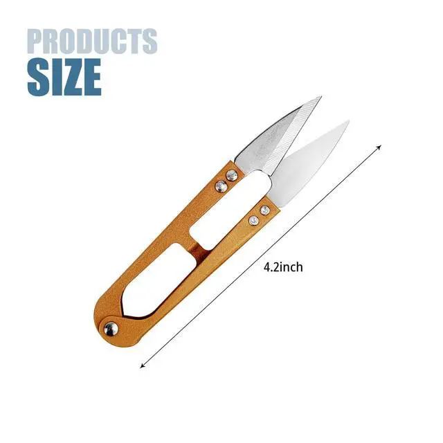 Alt view image 2 of 7 - 1 Pair 4.2 Inch Scissors Sewing Supplies Small Scissor Fabric for Stitching, DIY Supplies, Yarn Scis