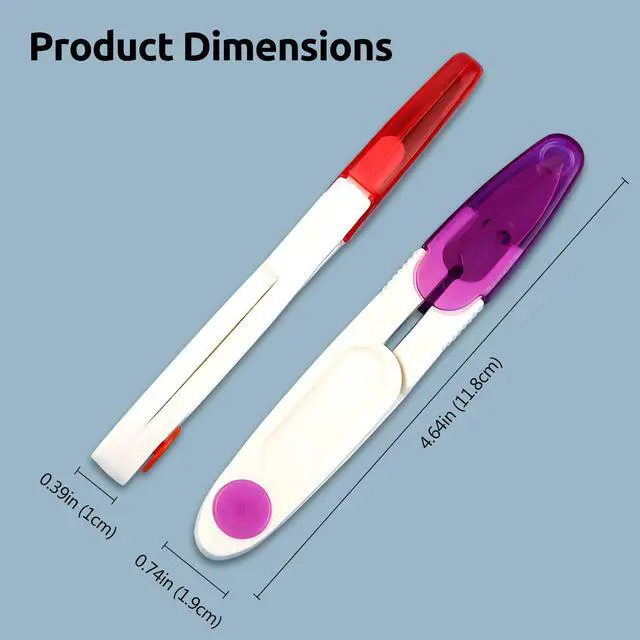 Alt view image 3 of 7 - 4PCS Compact 4 Inch U Shaped Portable Scissors with Protective Safety Cover for Yarn, Cross-Stitch,