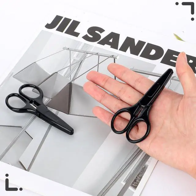 Alt view image 5 of 7 - 2Pcs All Purpose Craft Scissors Stainless Steel with Protective Cover Mini Detail Craft, Precision S