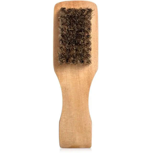 Alt view image 3 of 7 - Small Double Sided Boar Bristle Hair Brush for Men - Soft + Medium HairBrush for 360 Waves, Smoothin