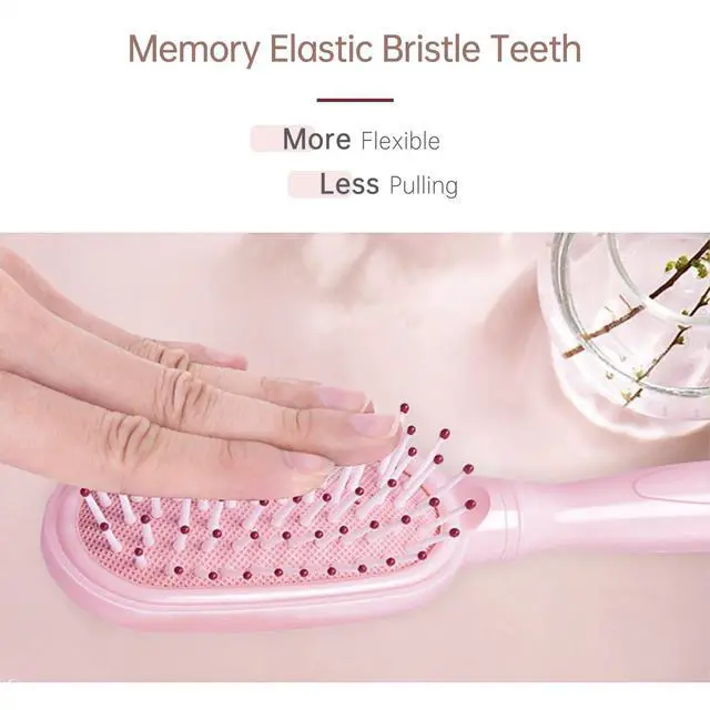 Alt view image 2 of 5 - Mini Hair Brush for Little Girls, Small Hair Detangling Paddle for Pain-free Brushing, Little Cute D