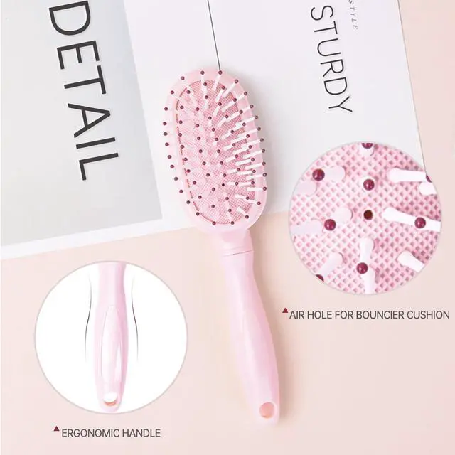 Alt view image 3 of 5 - Mini Hair Brush for Little Girls, Small Hair Detangling Paddle for Pain-free Brushing, Little Cute D