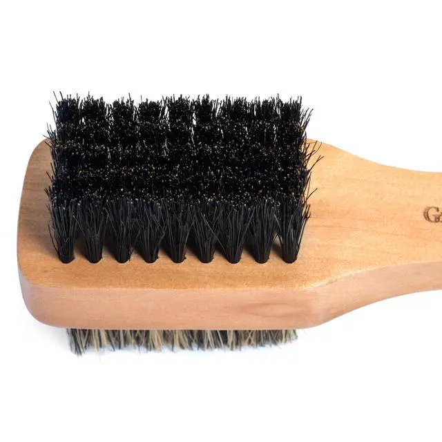 Alt view image 6 of 7 - Small Double Sided Boar Bristle Hair Brush for Men - Soft + Medium HairBrush for 360 Waves, Smoothin