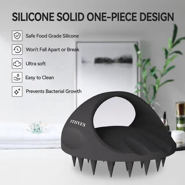 Alt view image 2 of 7 - 38 Finger Enlarged Scalp Massager Hair Growth,Head Massager,Silicone Scalp Brush Shampoo Brush for H