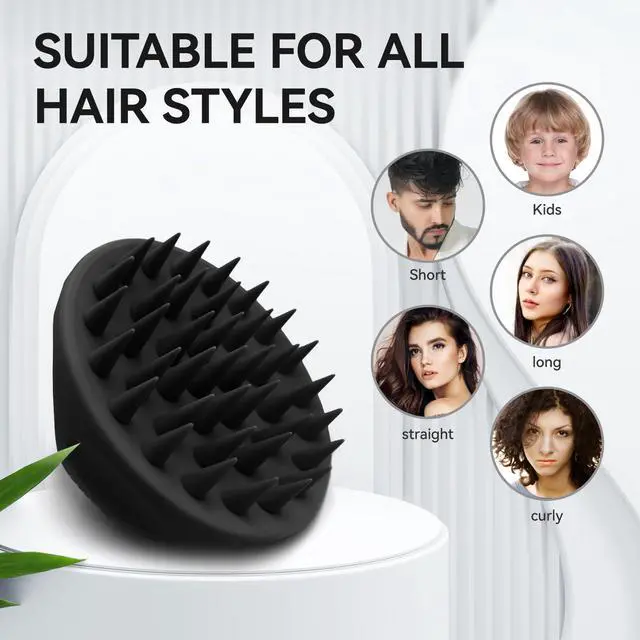 Alt view image 7 of 7 - 38 Finger Enlarged Scalp Massager Hair Growth,Head Massager,Silicone Scalp Brush Shampoo Brush for H