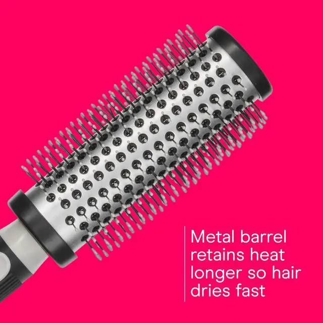 Alt view image 4 of 7 - Grip & Style Round Brush, Nylon Bristle Hair Brush for Blowout Styling, For Medium to Long Lengths,