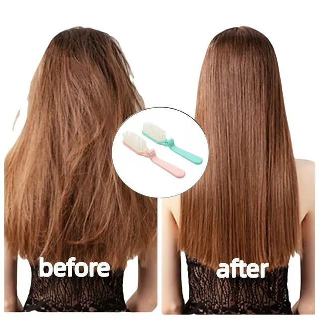 Alt view image 5 of 6 - 2Pcs Folding Hair Brush Hair Comb Portable Mini Massage Hair Brush Anti-Static Anti-knot for Women &