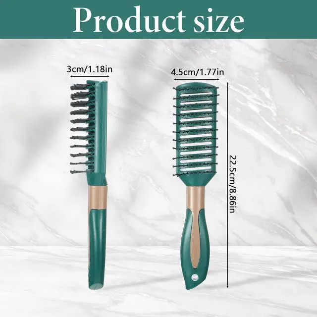 Alt view image 2 of 7 - Brush Detangling Brush Anti-Static Vent Hair Brushes for Women and Men Wet Hair with Ball Tipped Bri