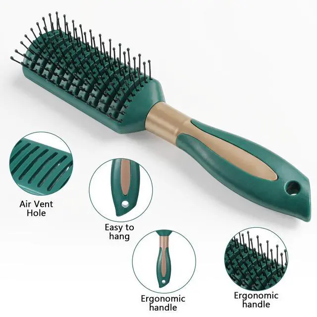 Alt view image 3 of 7 - Brush Detangling Brush Anti-Static Vent Hair Brushes for Women and Men Wet Hair with Ball Tipped Bri